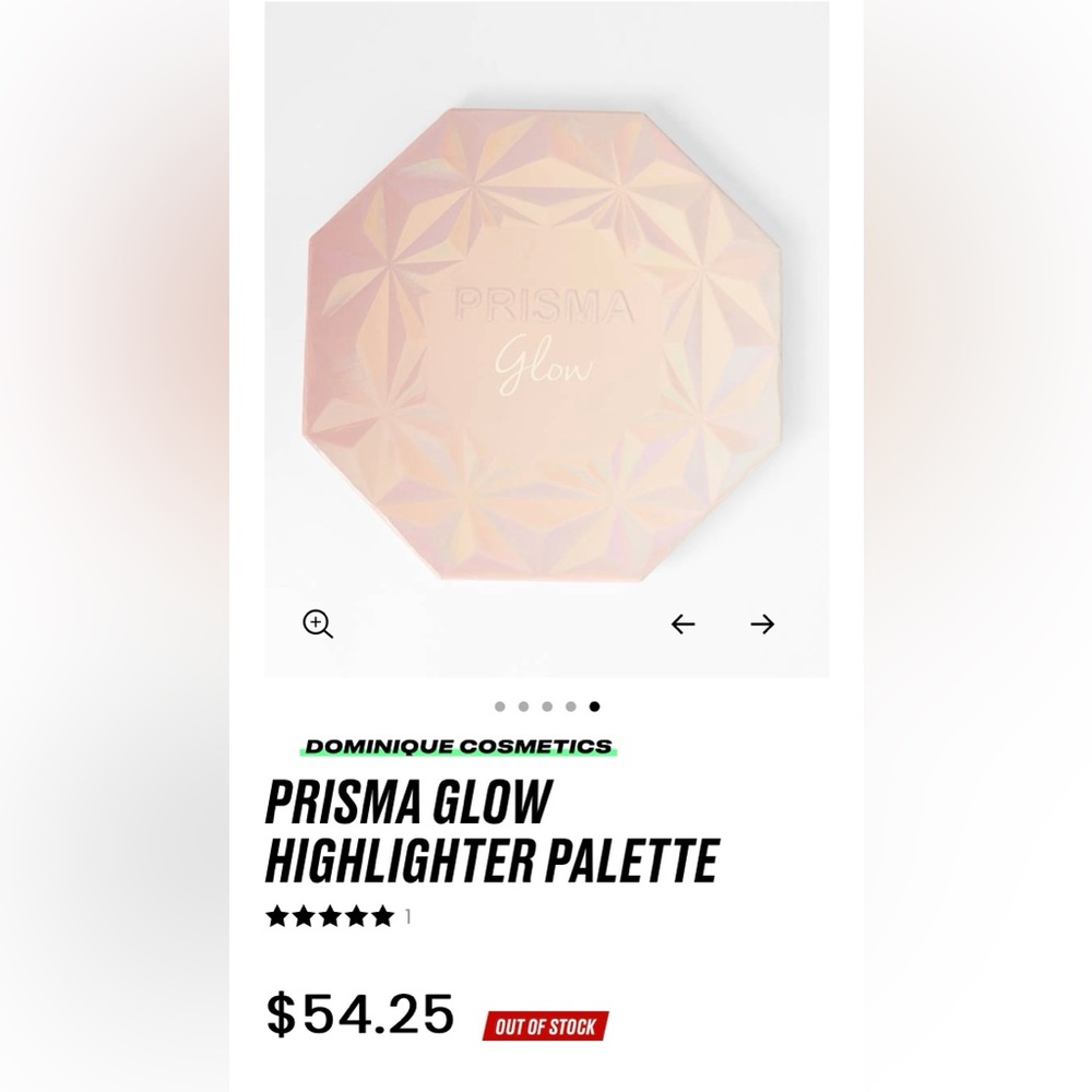 DOMINQUE COSMETICS PRISMA GLOW HIGHLIGHT EFFECTS PALETTE-BRAND NEW with Sleeve - Picture 8 of 16